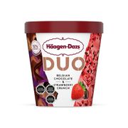 Helado Duo Chocolate Belga y Frutilla 420 ML - Haagen Dazs