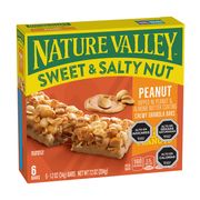 Barritas de Cereal con Granola Sweet & Salty Peanut Nature Valley