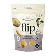 Chips Papa Ajo/Albahaca 140g - Flip